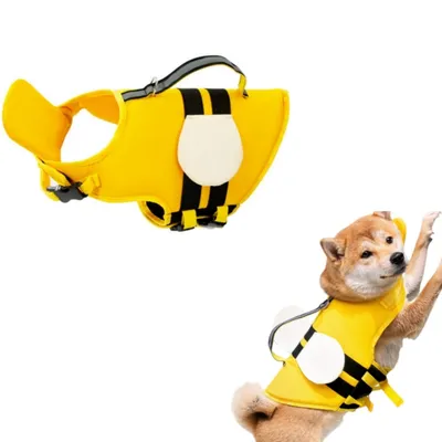 FurryFusion Gilet de sauvetage pour chien en forme d'abeille FurryFusion Gilet de sauvetage pour chien en forme d'abeille