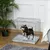 PawHut - cage d'intérieur pliable double porte pour chien - blanc
