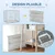 PawHut - cage d'intérieur pliable double porte pour chien - blanc