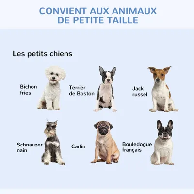PawHut - cage d'intérieur pliante 2 portes coussin pour chien - noir