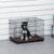 PawHut - cage d'intérieur pliante 2 portes coussin pour chien - noir