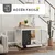 PawHut - cage d'intérieur 2 portes pour chien en bois - blanc naturel PawHut - cage d'intérieur 2 portes pour chien en bois - blanc naturel