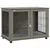 PawHut - cage d'intérieur 1 porte pour chien en bois - gris