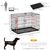 PawHut - cage d'intérieur pliable double porte pour chien - noir