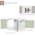 PawHut - cage d'intérieur 3 portes pour chien en bois - blanc