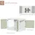 PawHut - cage d'intérieur 3 portes pour chien en bois - blanc