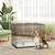 PawHut - cage d'intérieur pliante 2 portes coussin pour chien - noir PawHut - cage d'intérieur pliante 2 portes coussin pour chien - noir