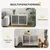 PawHut - cage d'intérieur 1 porte coussin pour chien en bois - blanc PawHut - cage d'intérieur 1 porte coussin pour chien en bois - blanc