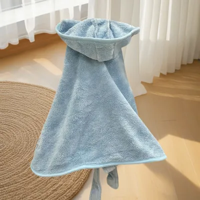 FurryFusion Manteau de bain en polyester pour chien et chat