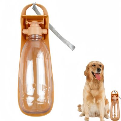 FurryFusion Bouteille d'eau pliable pour chien avec bol d'alimentation