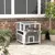 PawHut - Maison Chat 2 Niveaux H.76cm - Gris PawHut - Maison Chat 2 Niveaux H.76cm - Gris