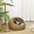 PawHut - Panier Niche Chat Imitation Rotin Déhoussable H.31 cm - Marron
