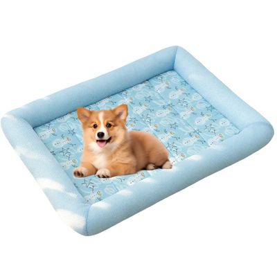 FurryFusion Kühlmatte für Hunde und Katzen Blau M