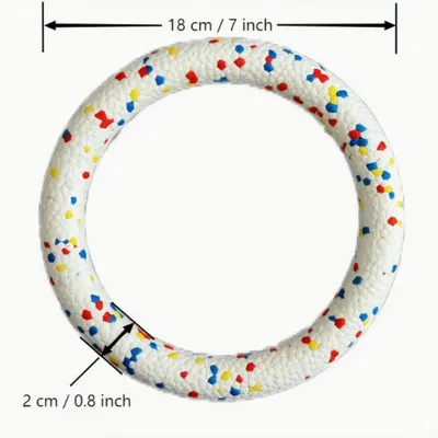 FurryFusion Anneau d'entraînement pour chien en ETPU résistant