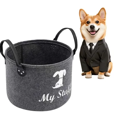 FurryFusion Panier de rangement en feutre