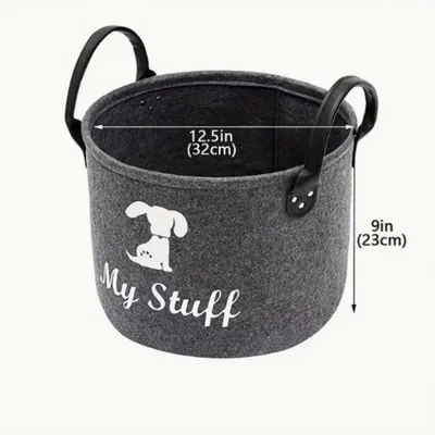 FurryFusion Panier de rangement en feutre