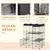 PawHut - cage chat modulable 3-niv H.105 cm - noir