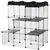 PawHut - cage chat modulable 3-niv H.105 cm - noir