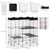 PawHut - cage chat modulable 3-niv H.105 cm - noir