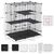 PawHut - cage rongeurs modulable 3 niveaux H.119 cm - noir