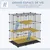 PawHut - cage rongeurs modulable 3 niveaux H.119 cm - noir