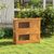 PawHut - Cage à Lapin Double Niveau Plateaux Coulissants H.90 cm
