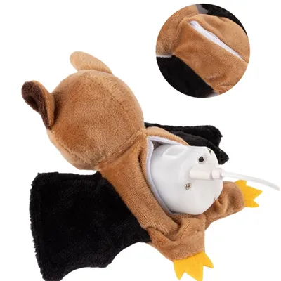 FurryFusion Jouet réaliste pour chat en forme de chauve-souris