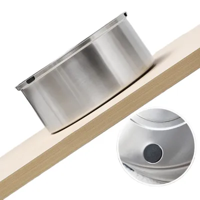 FurryFusion Abreuvoir flottant en acier inoxydable pour chats et chiens