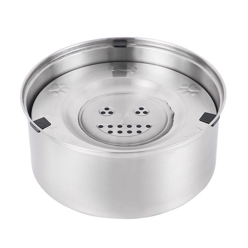 FurryFusion Abreuvoir flottant en acier inoxydable pour chats et chiens