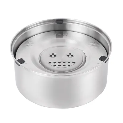 FurryFusion Abreuvoir flottant en acier inoxydable pour chats et chiens