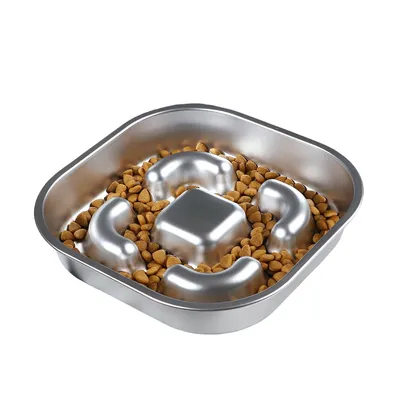 FurryFusion Gamelle carrée Slow Food pour chien