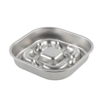 FurryFusion cuenco cuadrado para perros Slow Food