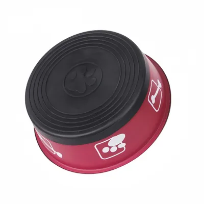 FurryFusion Bol rond en acier inoxydable pour chien