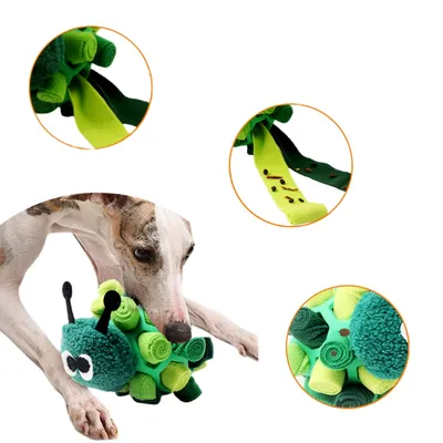 FurryFusion Jouet pour chien balle de nourriture cachée