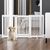 PawHut - barrière sécurité modulable pliable avec porte H.76 cm - blanc