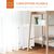 PawHut - barrière sécurité modulable pliable avec porte H.76 cm - blanc