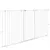 PawHut - Barrière pliable 3 panneaux verrouillable H.120 cm - blanc PawHut - Barrière pliable 3 panneaux verrouillable H.120 cm - blanc
