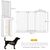 PawHut - Barrière pliable 3 panneaux verrouillable H.120 cm - blanc