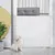 PawHut - Barrière Animaux Rétractable H.83 cm - Blanc
