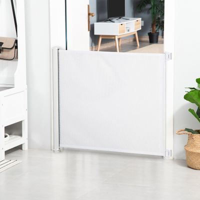 PawHut ? Barrière de sécurité 1,15L x 0,83H m métal blanc