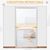 PawHut - Barrière Animaux Rétractable H.83 cm - Blanc
