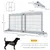 PawHut - barrière sécurité chien réglable autoportante H.69 cm - gris