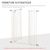 PawHut - Barrière sécurité réglable sans perçage - H.104.1 cm - blanc