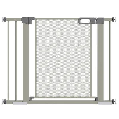 PawHut - Barrière Sécurité Animaux Réglable H.75-103 cm - Gris PawHut - Barrière Sécurité Animaux Réglable H.75-103 cm - Gris