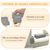 PawHut - Barrière Sécurité Animaux Réglable H.75-103 cm - Gris