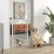 PawHut - Barrière Chien Extensible Double Verrouillage L.76-104 cm - Blanc