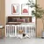 PawHut - Barrière sécurité chien adaptable - H.61 cm - blanc