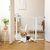 PawHut - Barrière sécurité réglable 2 verrouillages H.76-103 cm - blanc