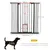 PawHut - barrière sécurité chien double verrouillage H.104 cm - noir PawHut - barrière sécurité chien double verrouillage H.104 cm - noir