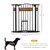 PawHut - Barrière sécurité animaux réglable H.74-80 cm - noir